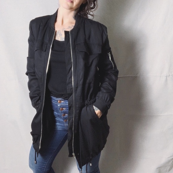 zara longline jacket